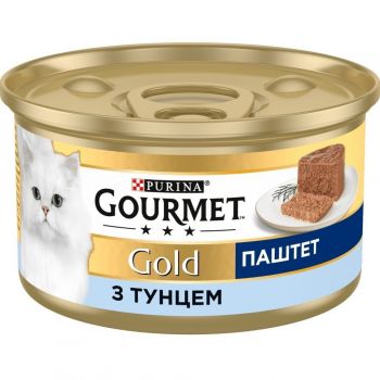 Упаковка корма Gourmet Gold З тунцем Мус 24 шт по 85г(7613031381036) | Фото 1