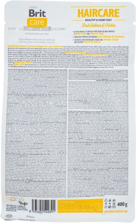 Сухий корм для кішок Brit Care Cat GF Haircare Healthy and Shiny Coat, 0,4 кг Сухий корм для кішок Brit Care Cat GF Haircare Healthy and Shiny Coat, 0,4 кг | Фото 3
