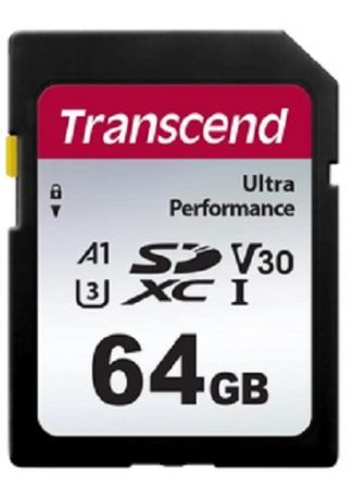 Карта пам'яті TRANSCEND SD 64GB C10 UHS-I U3 R160/W50MB/s 4K (TS64GSDC340S) | Фото 1