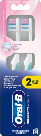 Купить зубную щетку Зубна щітка Oral-B Pro-Sensitive Advanced 20ES 2 CT (8700216567916) | Фото 1