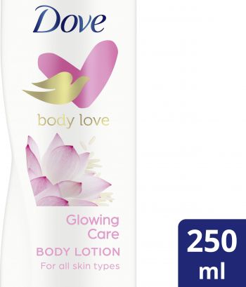 Лосьйон для тіла DOVE сяйво з екстрактом квітки лотоса та рисовим молочком 250 мл | Фото 6