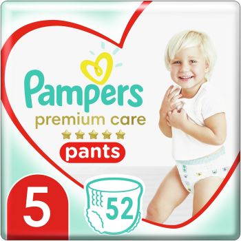 Підгузки-трусики PAMPERS PremCare Pants Junior (12-17 кг) Джамбо 52 шт (8001090760036) | Фото 1
