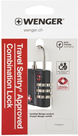Замок кодовий WENGER TSA Combination Lock, чорний (604563) Замок кодовий WENGER TSA Combination Lock, чорний (604563) | Фото 3
