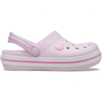 Крокси для дівчаток Crocs Crocband Clog T 207006-6GD 32-33 (J1 US) рожеві | Фото 1
