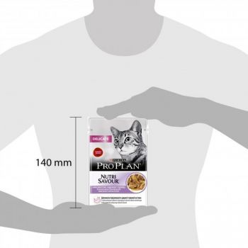 Purina Pro Plan Delicate Nutrisavour. З індичкою. Для котів з чутливим травленням, 85 г (7613287107848) | Фото 9