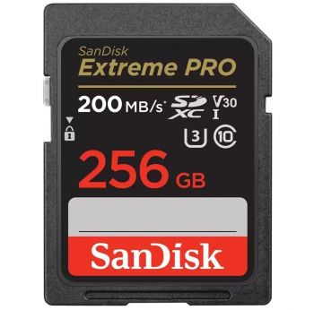Карта пам'яті SANDISK SD 256GB C10 UHS-I U3 R200/W140MB/s Extreme Pro V30 (SDSDXXD-256G-GN4IN) | Фото 1