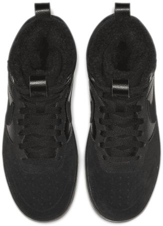 Черевики для хлопчика  Nike Court Borough Mid 2 Boot Bg CQ4023-001 37.5 (5Y US) чорні (193154233728) | Фото 4