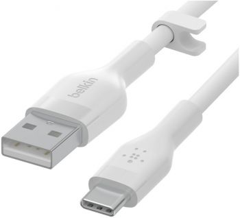 BELKIN USB-A - USB-C, SILICONE, 2m, white (CAB008BT2MWH) | Фото 6