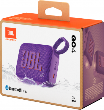 Портативна акустика JBL GO 4 Purple (JBLGO4PUR) Портативна акустика JBL GO 4 Purple (JBLGO4PUR) | Фото 1