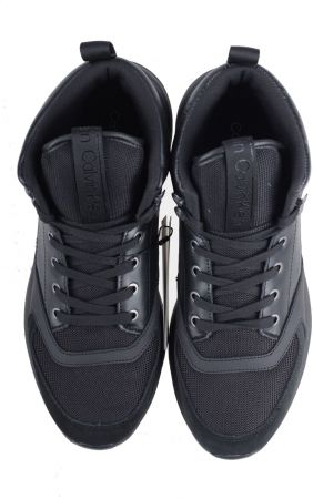 Чоботи чоловічі Calvin Klein Runner Sneaker Laceup Mesh HM0HM00816-0GJ 42 чорні (8719856111724) | Фото 5