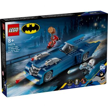 Купить конструктор Конструктор LEGO Super Heroes DC Бетмен на бетмобілі проти Харлі Квін і Містера Фріза (76274) | Фото 1