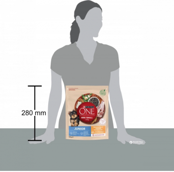 Сухий корм для цуценят малих порід Purina One Mini Junior c куркою та рисом 800 г (7613035027022) Сухий корм для цуценят малих порід Purina One Mini Junior c куркою та рисом 800 г (7613035027022) | Фото 4