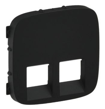 LEGRAND Valena ALLURE двойная RJ11/RJ45 антрацит (755428) | Фото 1