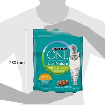 Сухий корм для кішок Purina One DualNature зі спіруліною 750 г (7613036257633) | Фото 5