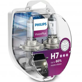 Лампа PHILIPS галогенова 12V H7 55W Px26Dvisionplus +60% (2шт) (PS_12972_VP_S2) | Фото 1