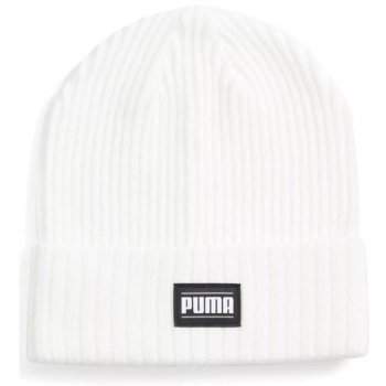 Шапка Puma Ribbed Classic Cuff Beanie 024038-06 Adult біла | Фото 1
