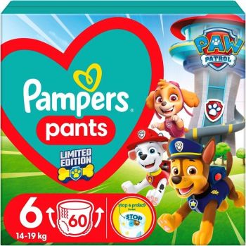 Підгузки-трусики PAMPERS Paw Patrol Extra Large 14-19кг 60 шт (8006540863657) | Фото 1