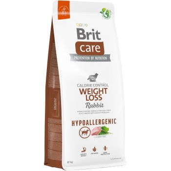Корм для собак Brit Care Dog Hypoallergenic Weight Loss гіпоалергенний з кроликом 12кг (8595602559169) | Фото 1