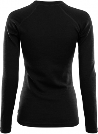 Термокофта жіноча ACLIMA WarmWool 200 Crew Neck Women Jet Black M (141101001-05) | Фото 1