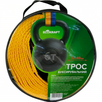Буксирувальний трос Ecokraft ST206B-1 6т 5м (6901404160175) | Фото 1