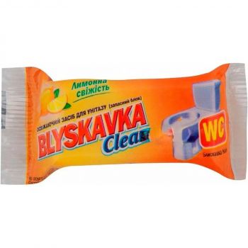 Купить средство для уборки Освіжаючий засіб для унітазу Blyskavka Clean Лимонна свіжість, запасний блок (4820061110052) | Фото 2