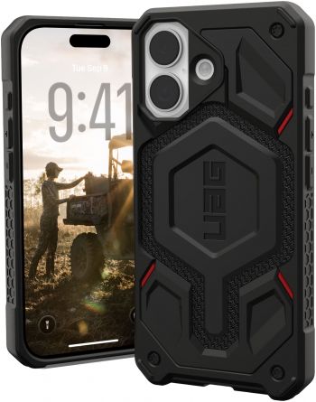 Чохол UAG для iPhone 17 Monarch Pro MagSafe Kevlar Black (114516113940) | Фото 9