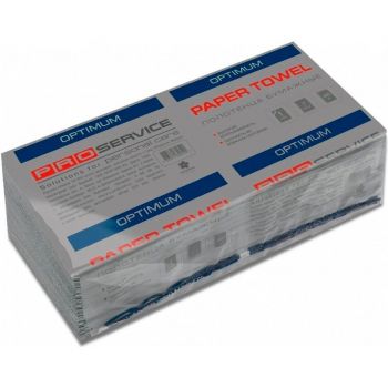 Паперові рушники Pro service Optimum light сірі макулатурні 160шт (4823071650310) | Фото 1