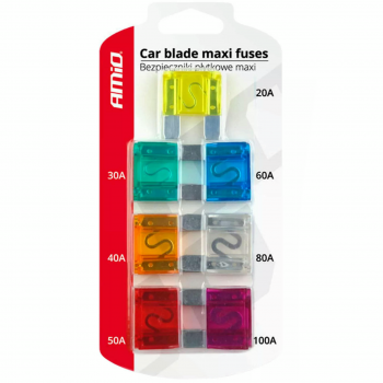 Запобіжники Amio великі 7шт 02214 (5903293022146) | Фото 1