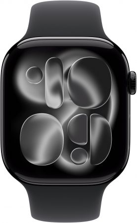 Смартгодинник APPLE Watch Series 11 GPS 46mm Jet Black Aluminium Case with Black Sport Band - S/M (MEUW4RK/A) Смартгодинник APPLE Watch Series 11 GPS 46mm Jet Black Aluminium Case with Black Sport Band - S/M (MEUW4RK/A) | Фото 2