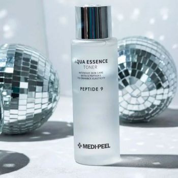 Антивіковий тонер MEDI-PEEL Peptide 9 Aqua Essence Toner Зволожуючий 250 мл (8809409344676) | Фото 6