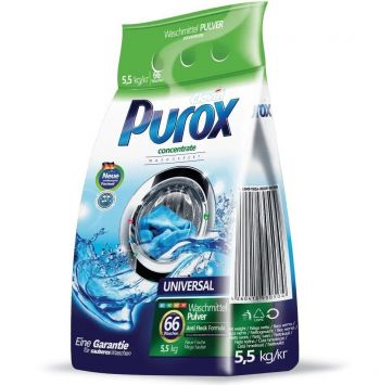 Купить стиральное средство Пральний порошок PUROX UNIVERSAL 5.5 кг (4260418930504) | Фото 1