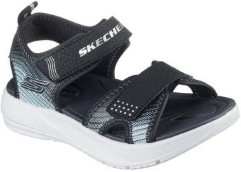 Сандалі для хлопчиків Skechers Microspec - Splash 407034L BKSL 35 (3 US) сірі | Фото 5