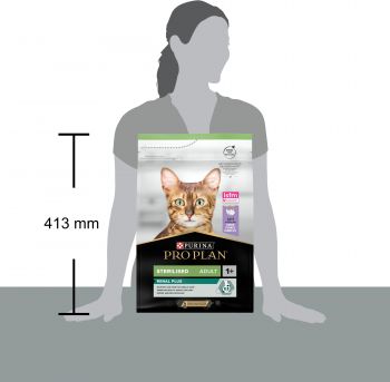Сухий корм для стерилізованих кішок Purina Pro Plan Cat Sterilised з індичкою, 3 кг(7613033560033) | Фото 4