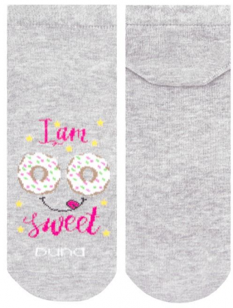 Шкарпетки для дівчаток Duna 38-40 1 пара світло-сірі з принтом (4823094648806) | Фото 6