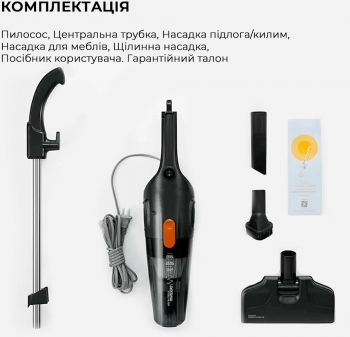 Ручний пилосос Deerma Corded Hand Stick Vacuum Cleaner (DX115C) Ручний пилосос Deerma Corded Hand Stick Vacuum Cleaner (DX115C) | Фото 6