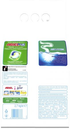 Пральний порошок ARIEL Аква-Пудра Дотик свіжості Lenor 2.7кг (8006540536766) | Фото 5