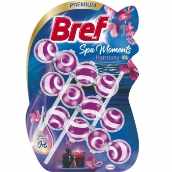 Туалетні блоки для унітазу BREF Spa Moments Гармонія тріопак (9000101588514) Туалетні блоки для унітазу BREF Spa Moments Гармонія тріопак (9000101588514) | Фото 1