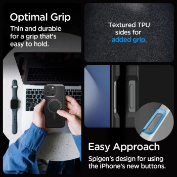 Чохол Spigen для APPLE iPhone 16 Pro Max, Core Armor MagFit, Matte Black (ACS08024) Чохол Spigen для APPLE iPhone 16 Pro Max, Core Armor MagFit, Matte Black (ACS08024) | Фото 12