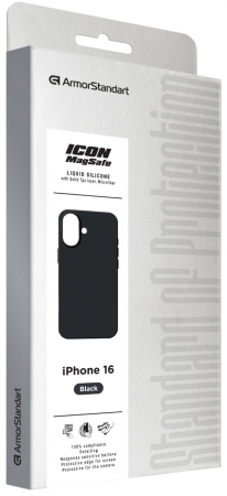 Чохол ArmorStandart ICON2 MagSafe для APPLE iPhone 16 Black (ARM80211) Чохол ArmorStandart ICON2 MagSafe для APPLE iPhone 16 Black (ARM80211) | Фото 2