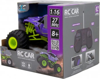 Автомобіль SULONG TOYS Bigfoot Off-Road на р/к Violet (1:16, 27 МГц (Mhz)) (SL-358RHV) | Фото 10