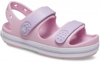 Сандалі для дівчаток Crocs Crocband Cruiser Sandal T Sdt 209424-84I 19-20 (C4 US) рожеві (196265604715) | Фото 2