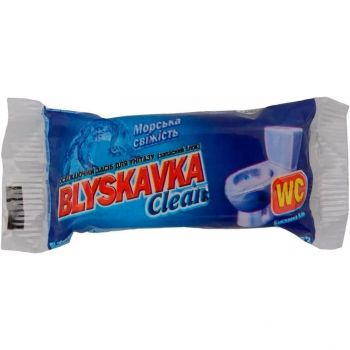 Купить средство для уборки Освіжаючий засіб для унітазу Blyskavka Clean Морська свіжість (запасний блок) | Фото 1