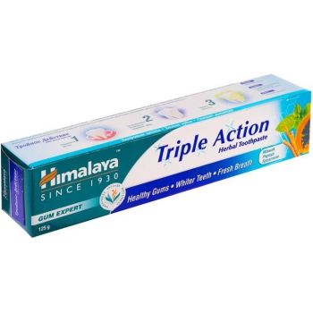 Зубна паста Himalaya Herbals потрійна дія 125 мл (6291107225739) Зубна паста Himalaya Herbals потрійна дія 125 мл (6291107225739) | Фото 1