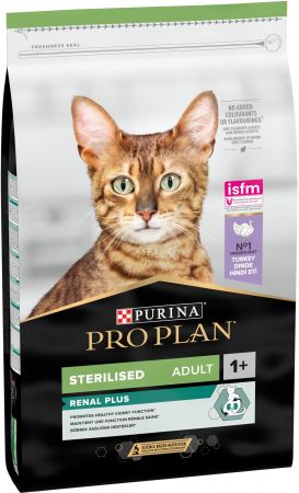 Сухий корм для стерилізованих кішок Purina Pro Plan Cat Sterilised з індичкою, 10 кг(7613033566547) | Фото 3