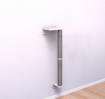 Дряпка для кішок Trixie з настінним кріпленням 35х25х130 см біло-сіра | Фото 2