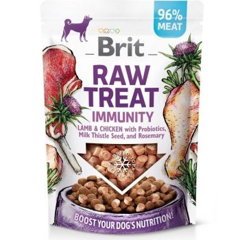 Ласощі Brit Raw Treat Immunity Freeze-dried для собак ягня та курка 40г (8595602564453) | Фото 1