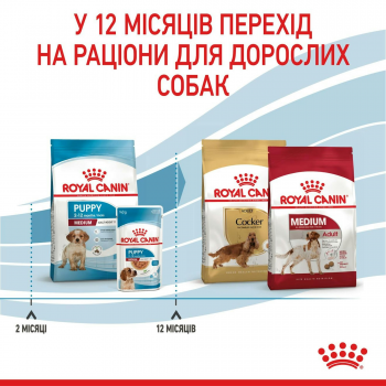 Сухий корм для цуценят Royal Canin Medium Puppy середніх порід собак 1кг (3182550402439) Сухий корм для цуценят Royal Canin Medium Puppy середніх порід собак 1кг (3182550402439) | Фото 3
