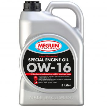 Моторна олива Meguin Special Engine Oil SAE 0W-16 5л (33057) | Фото 1