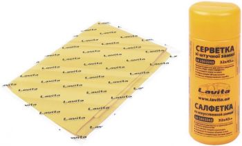 Серветка Lavita зі штучної замші в тубі 32×43см, Жовта (LA_1503243) Серветка Lavita зі штучної замші в тубі 32×43см, Жовта (LA_1503243) | Фото 3