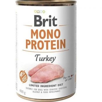 Корм для собак Brit Mono Protein з індичкою 400 г (8595602525393) | Фото 1